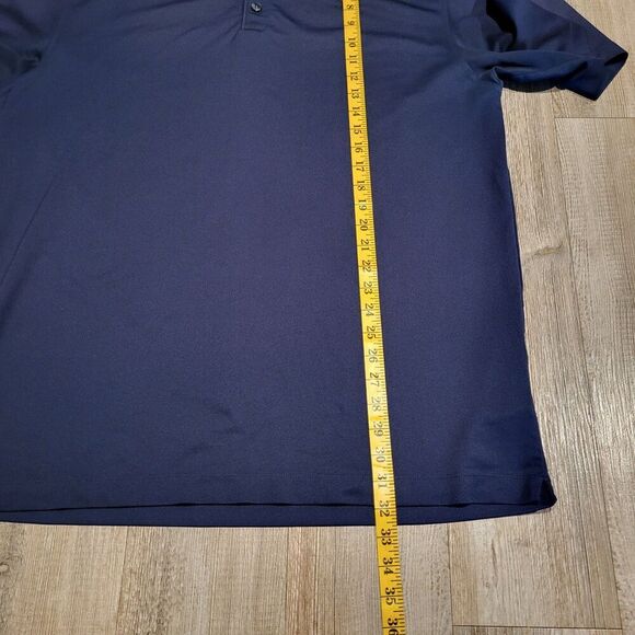 Nike Golf Dri Fit UV Protection Basic Solid Navy Polo Shirt Men's Size XL - Picture 6 of 7